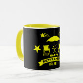 Happy Job Retirement Tasse (Vorderseite Links)