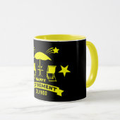 Happy Job Retirement Tasse (VorderseiteRechts)