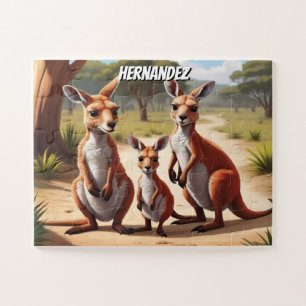 Happy Joey's Family Personalisiert Puzzle