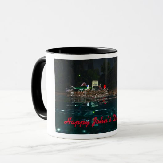 Happy John's Dino Boat Tasse (Vorderseite Links)