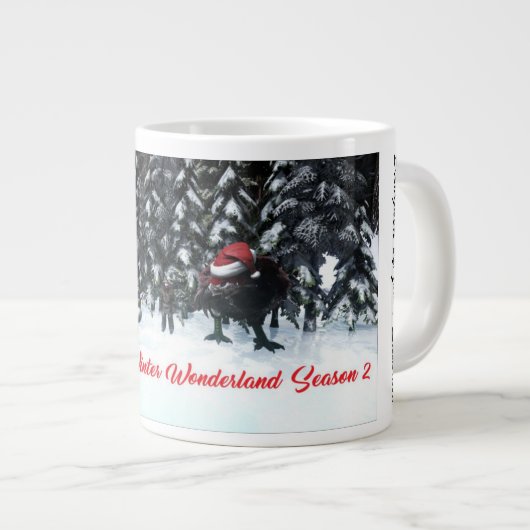 Happy John's Winter Wonderland S2 Jumbo-Tasse (Vorderseite Rechts)