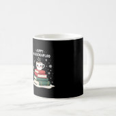 Happy Jolabokaflod Familienfeier Geschenk Kaffeetasse (VorderseiteRechts)