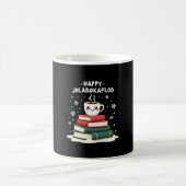 Happy Jolabokaflod Familienfeier Geschenk Kaffeetasse (Mittel)
