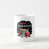 Happy Jolabokaflod Familienfeier Geschenk Kaffeetasse (Mittel)