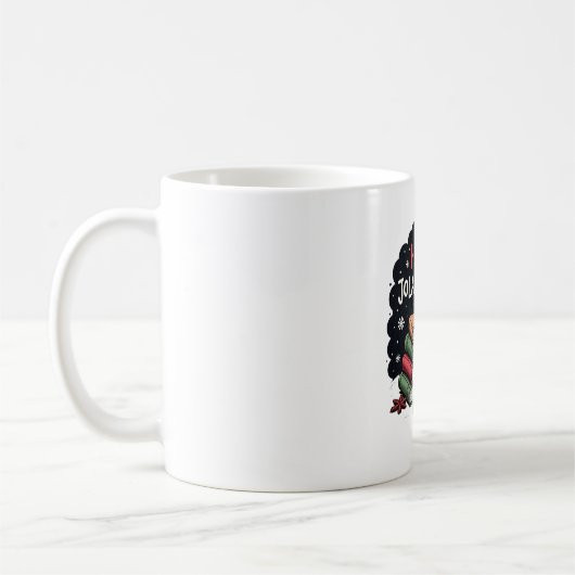 Happy Jolabokaflod Familienfeier Geschenk Kaffeetasse (Links)
