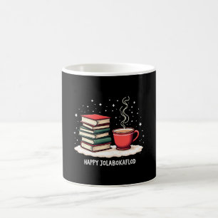 Happy Jolabokaflod Familienfeier Geschenk Kaffeetasse