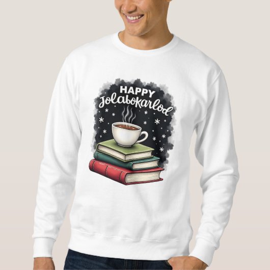 Happy Jolabokaflod Familienfeier Geschenk Sweatshirt (Vorderseite)