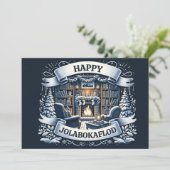 Happy Jolabokaflod Feiertagskarte (Stehend Vorderseite)