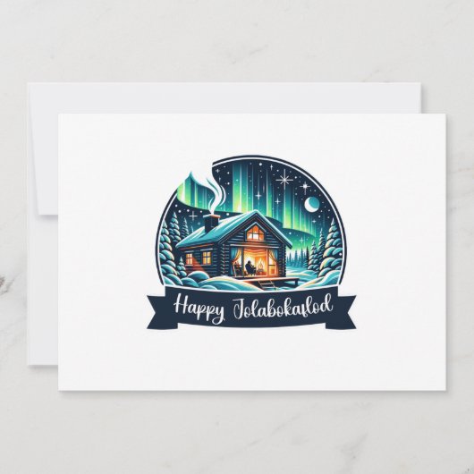 Happy Jolabokaflod Feiertagskarte (Vorderseite)