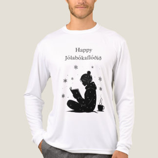 Happy Jolabokaflod - Isländisch Book Flood Gift Tri-Blend Shirt
