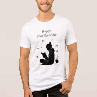 Happy Jolabokaflod - Isländisch Book Flood Gift Tri-Blend Shirt