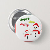 Happy Jolly Joy Button (Vorne & Hinten)