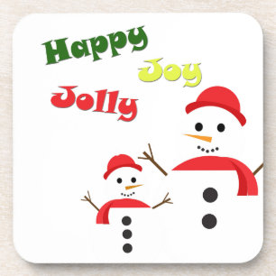 Happy Jolly Joy Getränkeuntersetzer