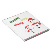 Happy Jolly Joy Notizblock (angewinkelt)