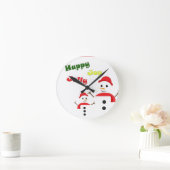 Happy Jolly Joy Runde Wanduhr (Zuhause)