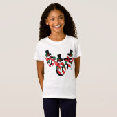 Happy Joy Snowmen | Christmas T-Shirt (Vorne ganz)