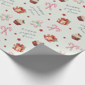 Happy Joyous Free Niedlich Christmas Geschenk Geschenkpapier (Ecke)