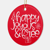 Happy, Joyous & Free Ornament for Sober Holidays (Links)