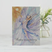 Happy Jubiläum Ballerina Einladung (Stehend Vorderseite)