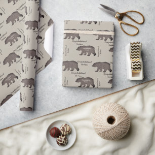 Happy Jubiläum Bearc4 der alte Bär in eurem Leben Geschenkpapier