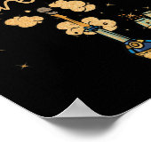 Happy Jubiläum Cheers Weinflasche Poster (Ecke)