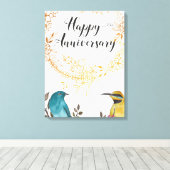 Happy Jubiläum Glückwünsche Ehemann Ehe Leinwanddruck (Insitu (Holzboden))