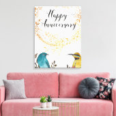 Happy Jubiläum Glückwünsche Ehemann Ehe Leinwanddruck (Insitu (Wohnzimmer))