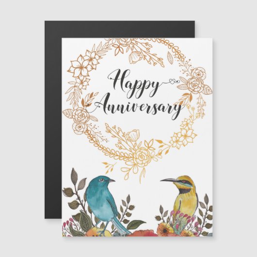 Happy Jubiläum Glückwünsche Ehemann Ehe Magnetkarte (Vorne/Hinten)