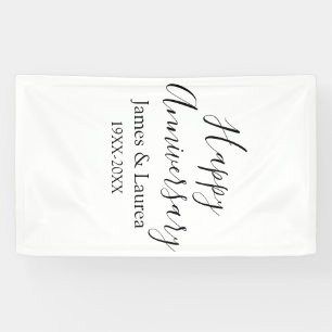 Happy Jubiläum Hochzeitstag Jahr einfache mi Banner