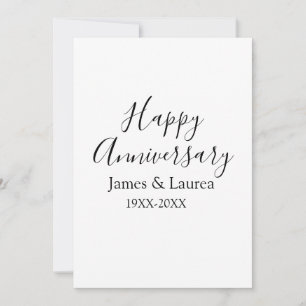 Happy Jubiläum Hochzeitstag Jahr einfache mi Einladung