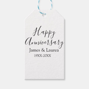 Happy Jubiläum Hochzeitstag Jahr einfache mi Geschenkanhänger