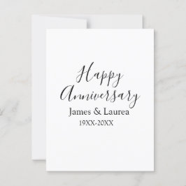 Happy Jubiläum Hochzeitstag Jahr einfache mi Postkarte