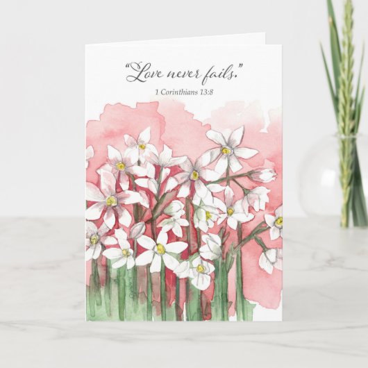 Happy Jubiläum Liebe Bible Scripture Korinthians Karte (Vorderseite)