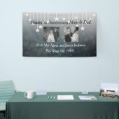 Happy Jubiläum Mama und Vater Altes und Neues Foto Banner (Messeveranstaltung)