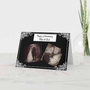 Happy Jubiläum Mama und Vater Foto-Karte Karte