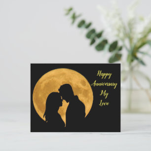 Happy Jubiläum mit einem schönen Paar Postkarte