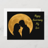 Happy Jubiläum mit einem schönen Paar Postkarte (Vorne/Hinten)