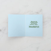 Happy Jubiläum mit Waldbäumen Grußkarte Karte (Innenseite)