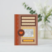 Happy Jubiläum (Scrapbook) Postkarte (Stehend Vorderseite)