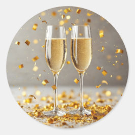 Happy Jubiläumsaufkleber Runder Aufkleber