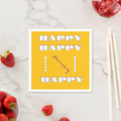 HAPPY Jubiläumsgelb Serviette (Beispiel)
