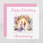 Happy-Jubiläumskarte Feiertagskarte (Vorne/Hinten)