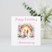 Happy-Jubiläumskarte Feiertagskarte (Stehend Vorderseite)