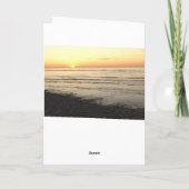 Happy-Jubiläumskarte Hübscher Cloudy Sunset Karte (Rückseite)