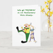 Happy-Jubiläumskarte Karte (Gelbe Blume)