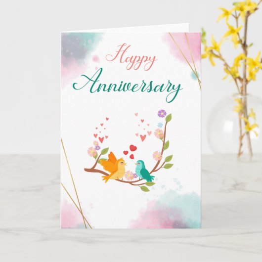 Happy-Jubiläumskarte Karte (Gelbe Blume)