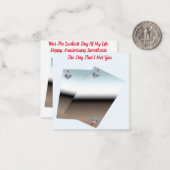 Happy-Jubiläumskarte Mitteilungskarte (Vorderseite/Rückseite Beispiel)