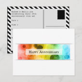 Happy Jubiläumsschuh Postkarte (Vorne/Hinten)