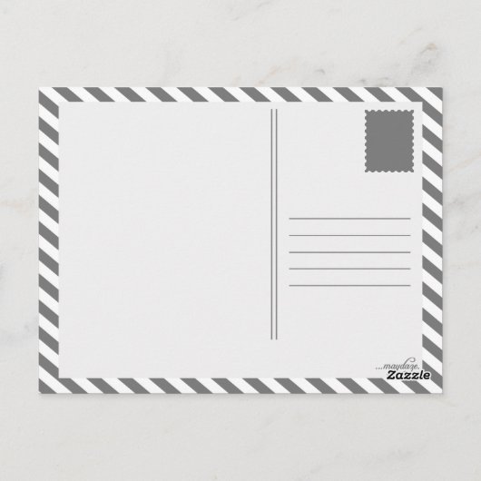 Happy Jubiläumsstreifen Postkarte (Rückseite)