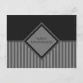 Happy Jubiläumsstreifen Postkarte (Vorderseite)